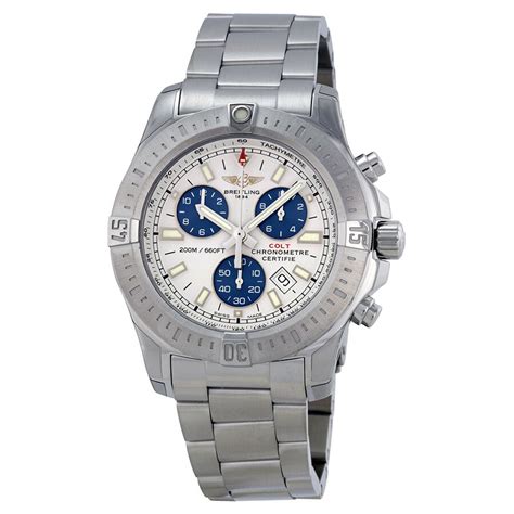 breitling colt silver|Breitling colt chrono.